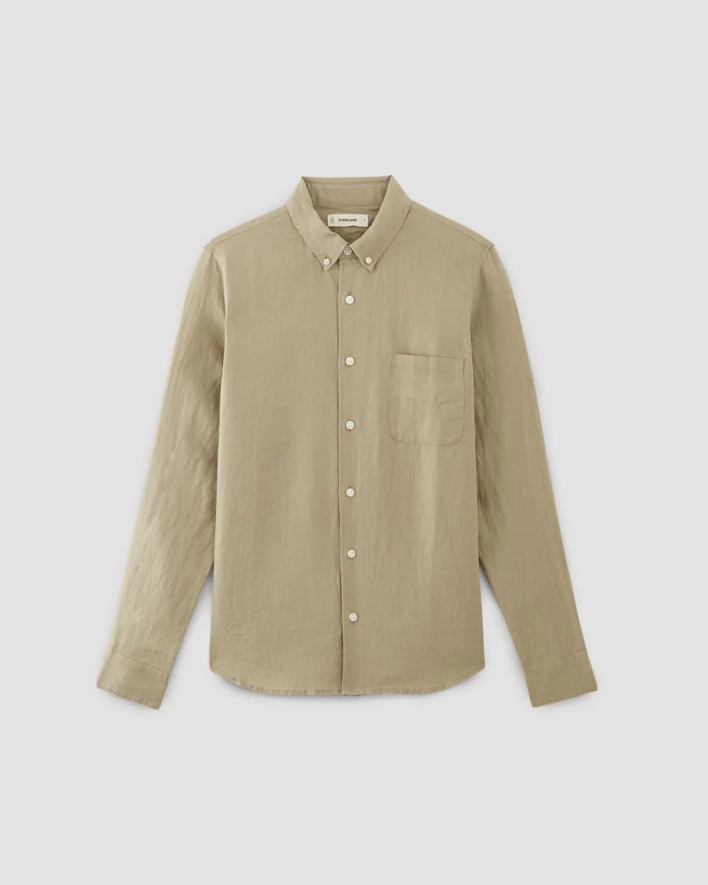 The Classic Shirt in Linen | Trench Coat Khaki (3)