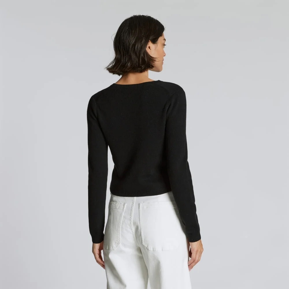 The Luxe Merino Cardigan | Black (4)