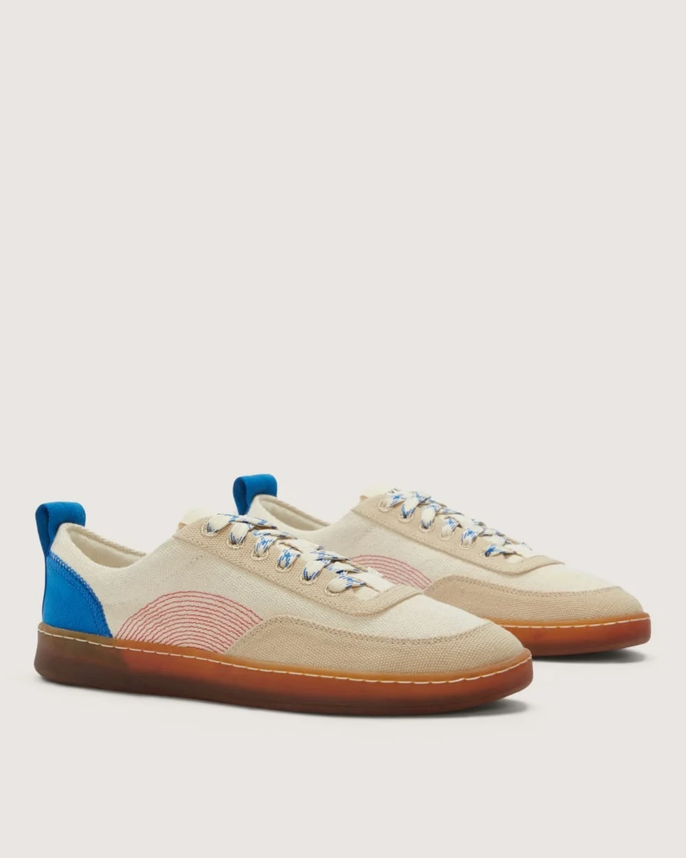 The Tread-Bare Sneaker | Canvas / Lapis Blue / Classic Red (3)