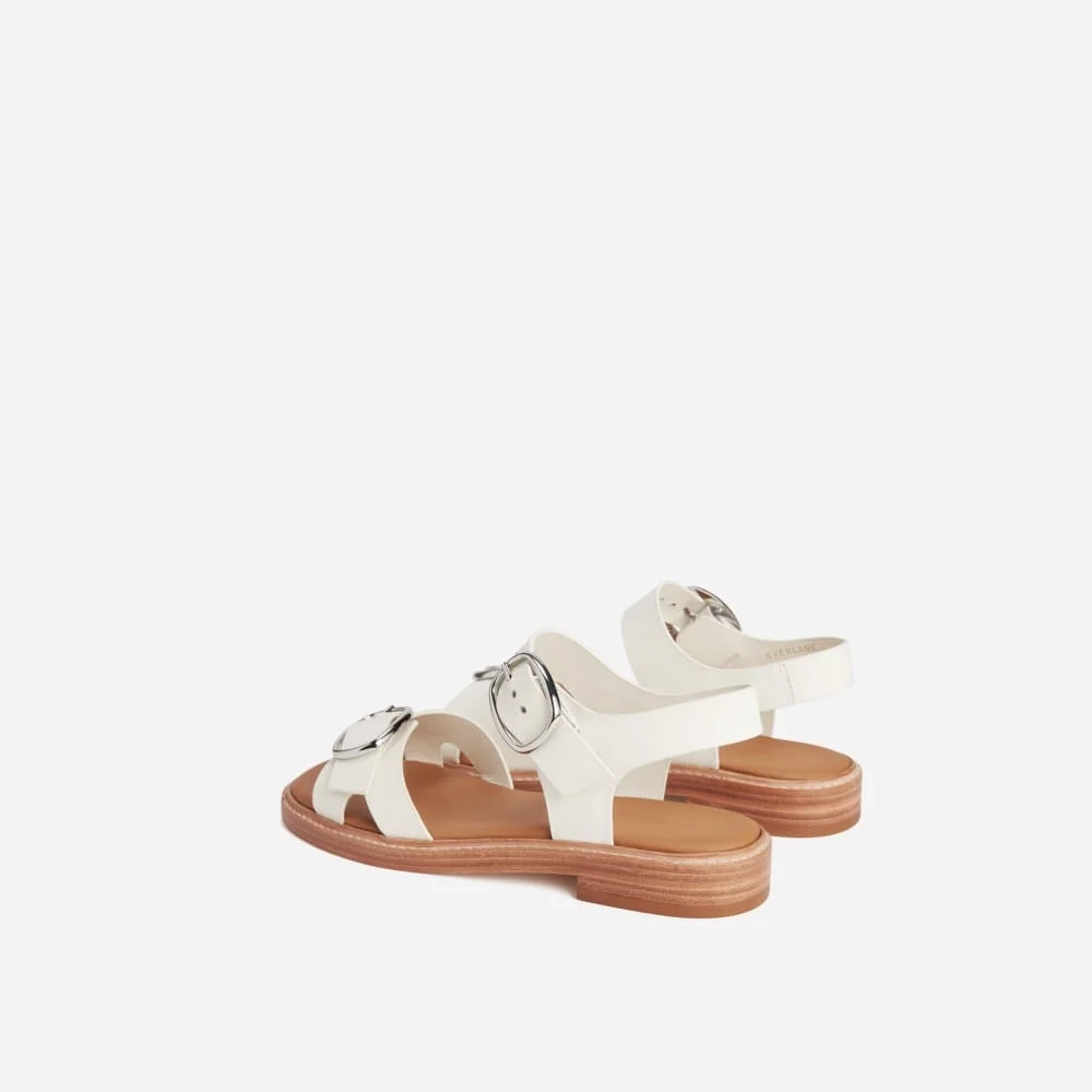 The Twin Buckle Sandal | Canvas Tan (4)
