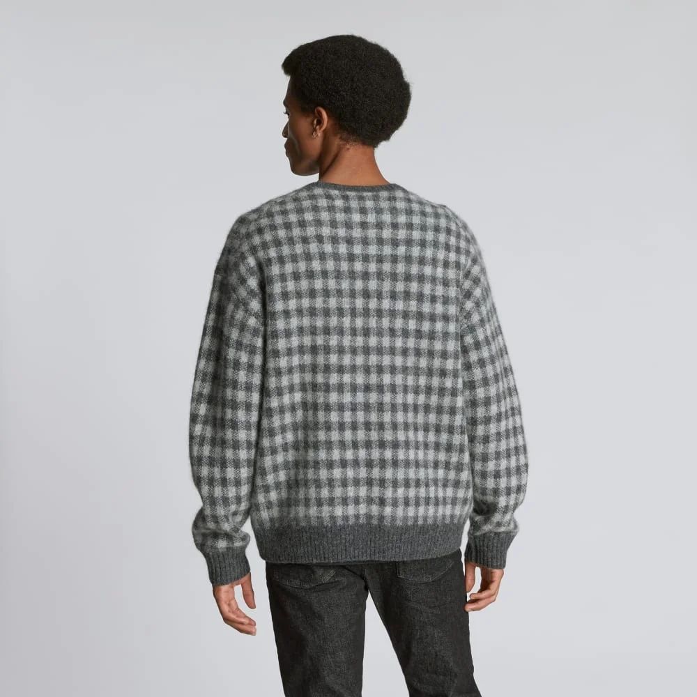 The Alpaca Crew | Light Heather Grey / Dark Charcoal Buffalo Check (3)