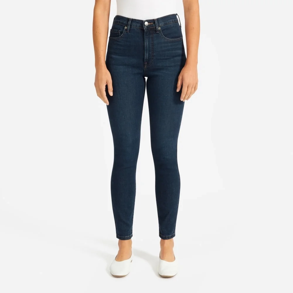 The Authentic Stretch High-Rise Skinny | Deep Indigo | 26.5" Inseam (6)