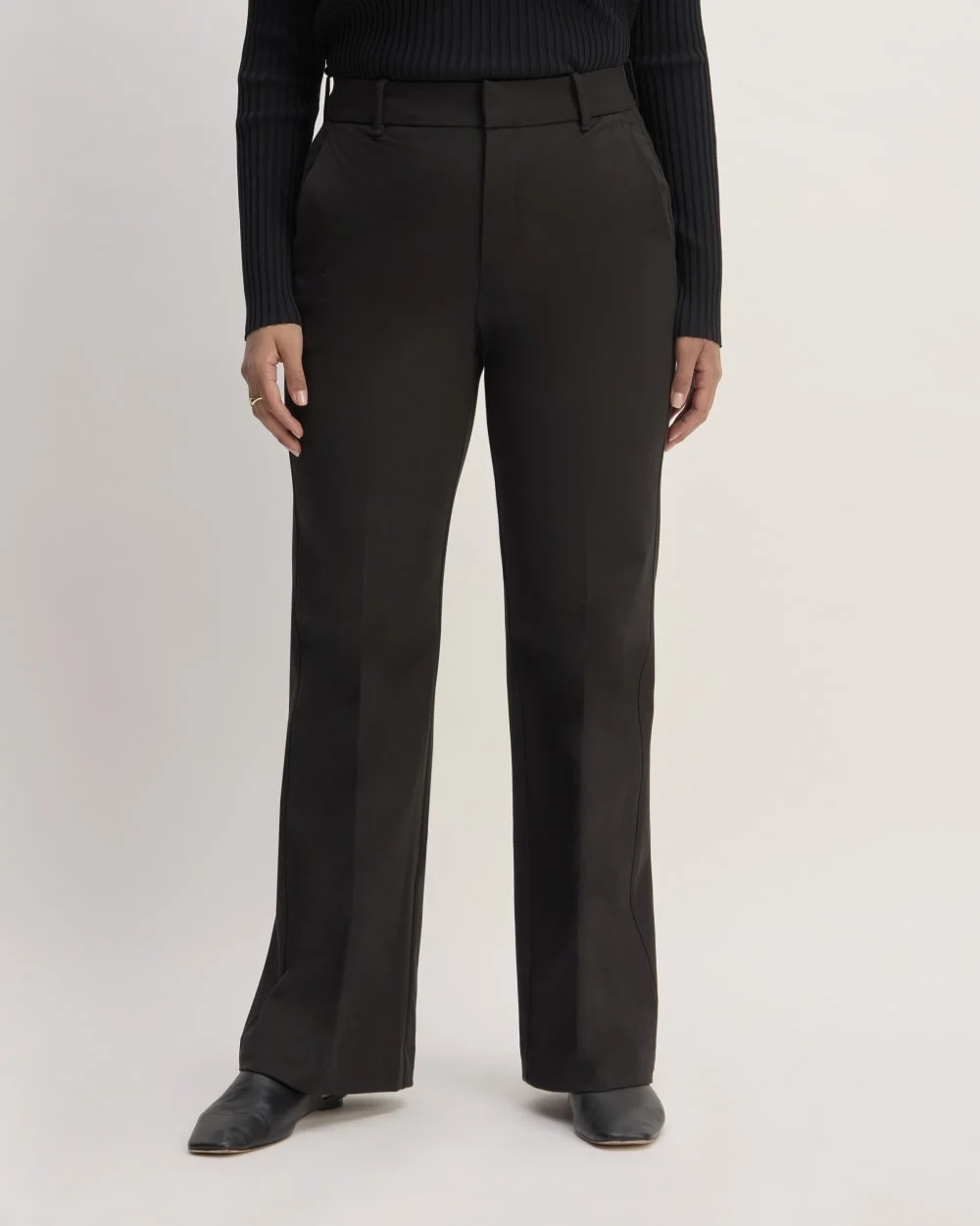 The Bi-Stretch Flare Pant | Black (3)