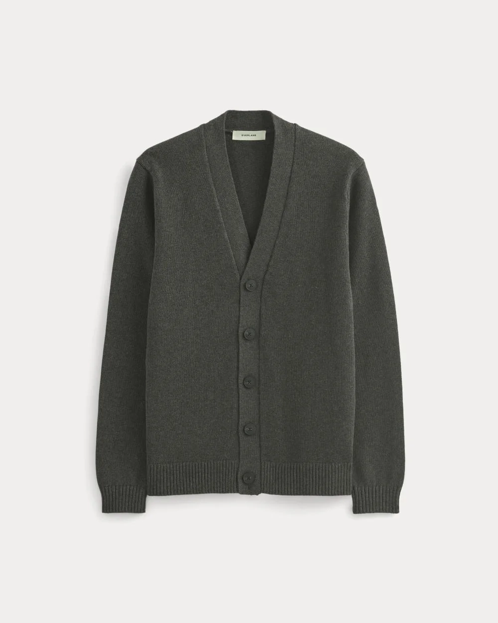 The Classic Cardigan in Everyday Cotton | Heathered Soot (4)