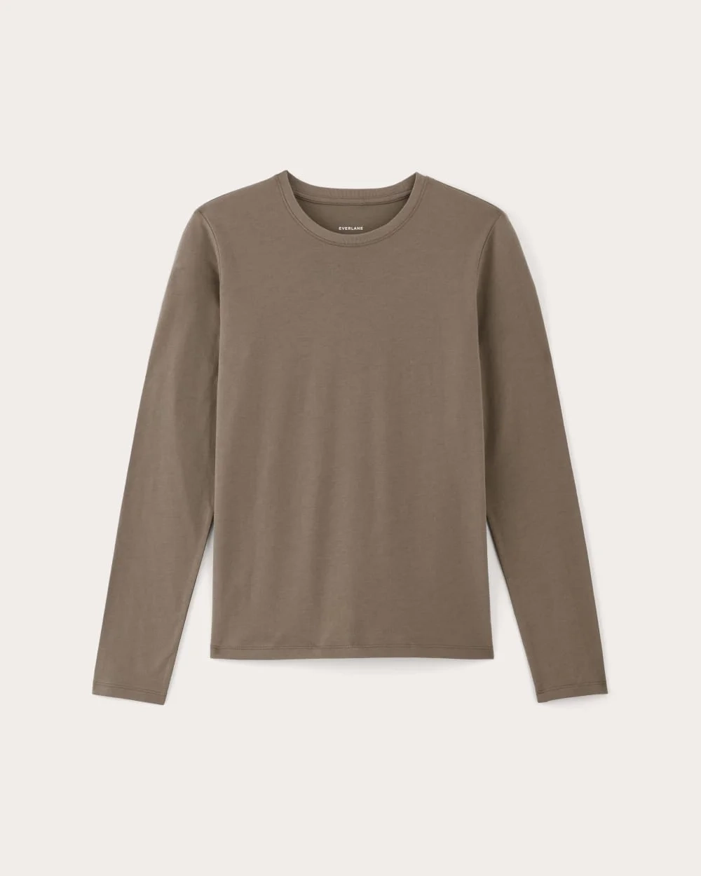 The Slim Long-Sleeve Crew in Essential Cotton | Clay (2)
