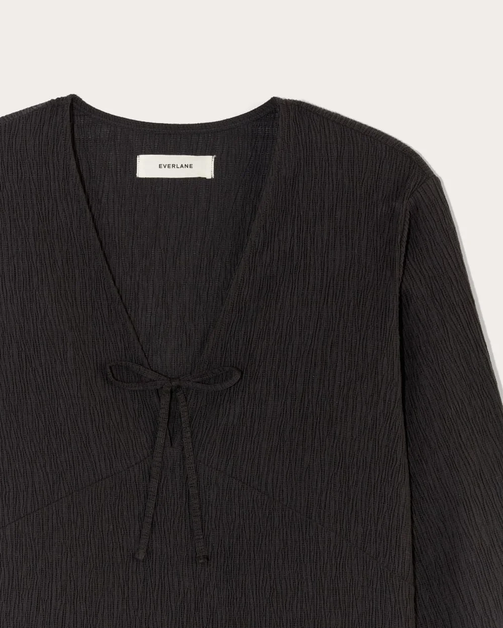 The Crinkle Long-Sleeve | Black (3)