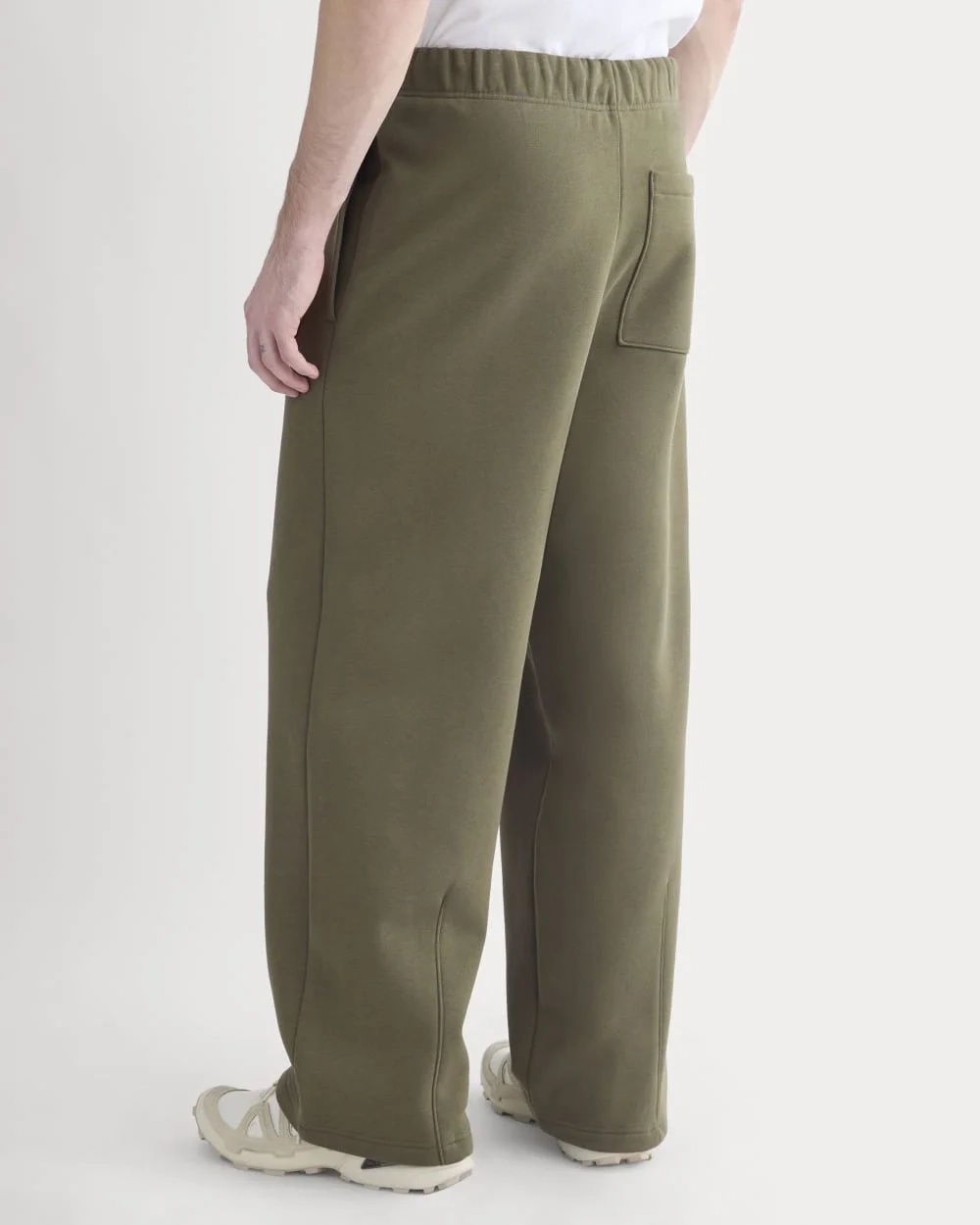 Luxe Fleece Pleated Sweatpant | Olive Night (5)
