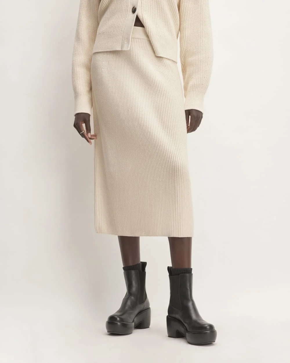 The Organic Cotton Sweater Midi Skirt | Canvas