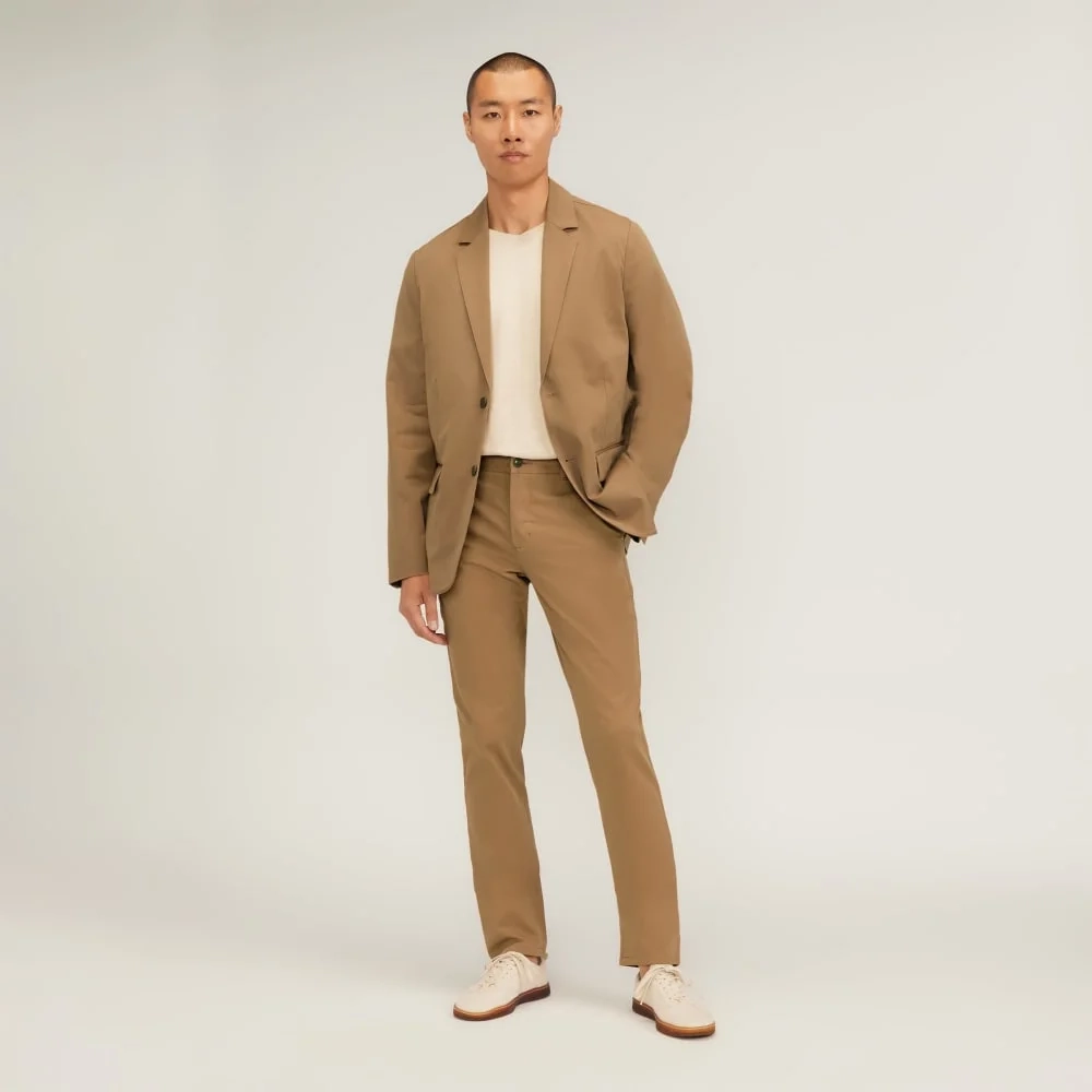 The Performance Chino Blazer | Toasted Coconut (3)