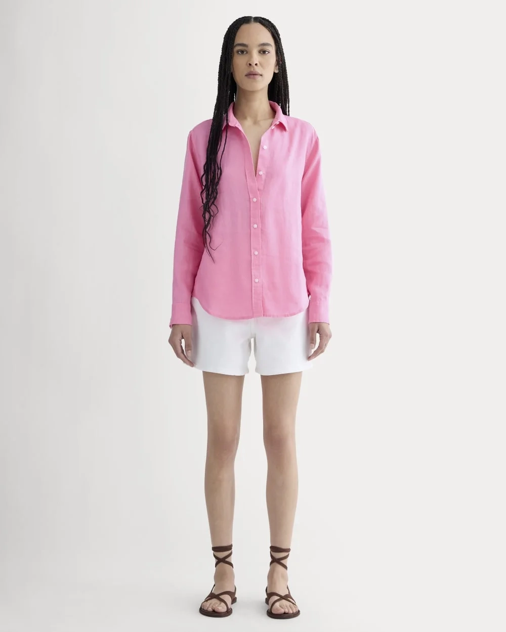 The Must-Have Shirt in Linen | Deep Pink (4)