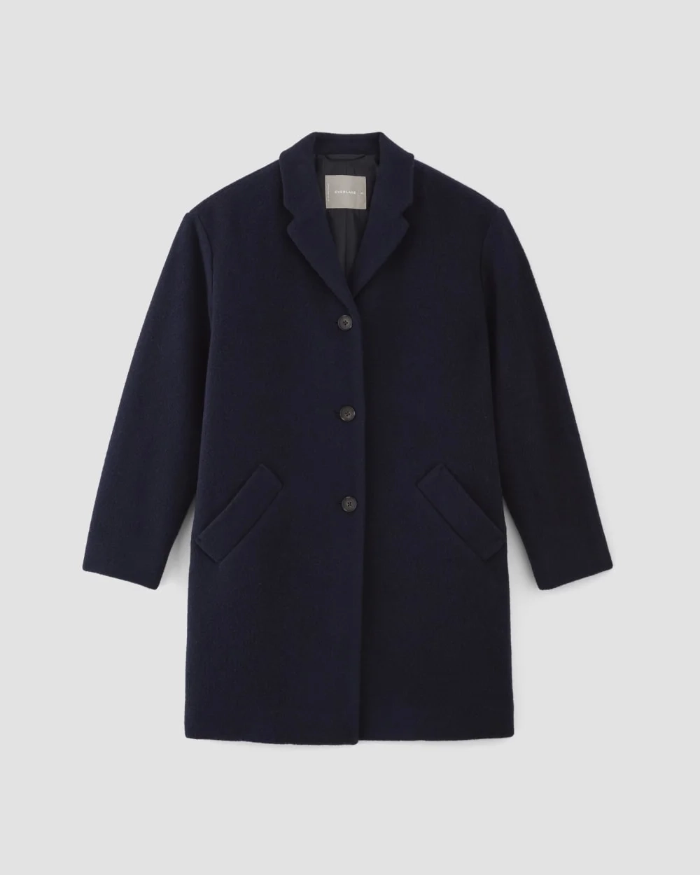 The Italian ReWool® Cocoon Coat | Navy (6)