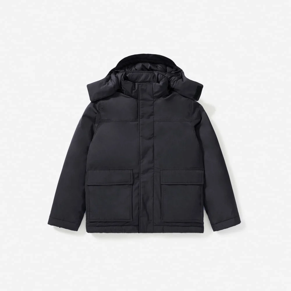 The ReNew Short Parka | Black (2)