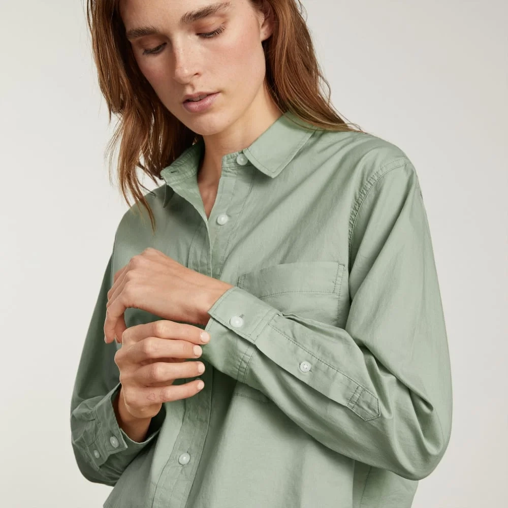The Way-Short Shirt in Silky Cotton | Laurel (3)