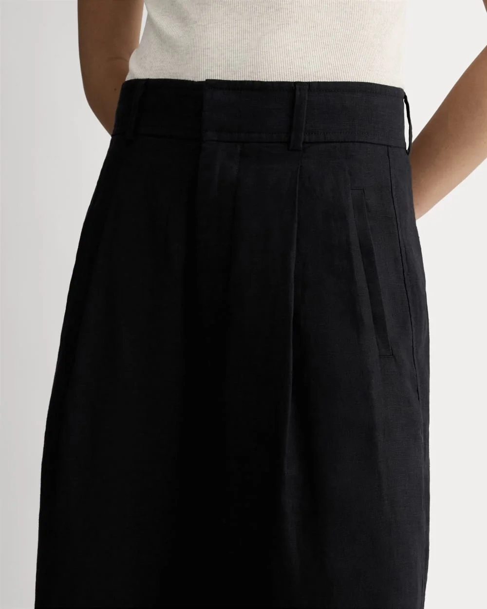 The Linen Way-High® Drape Pant  | Black (2)
