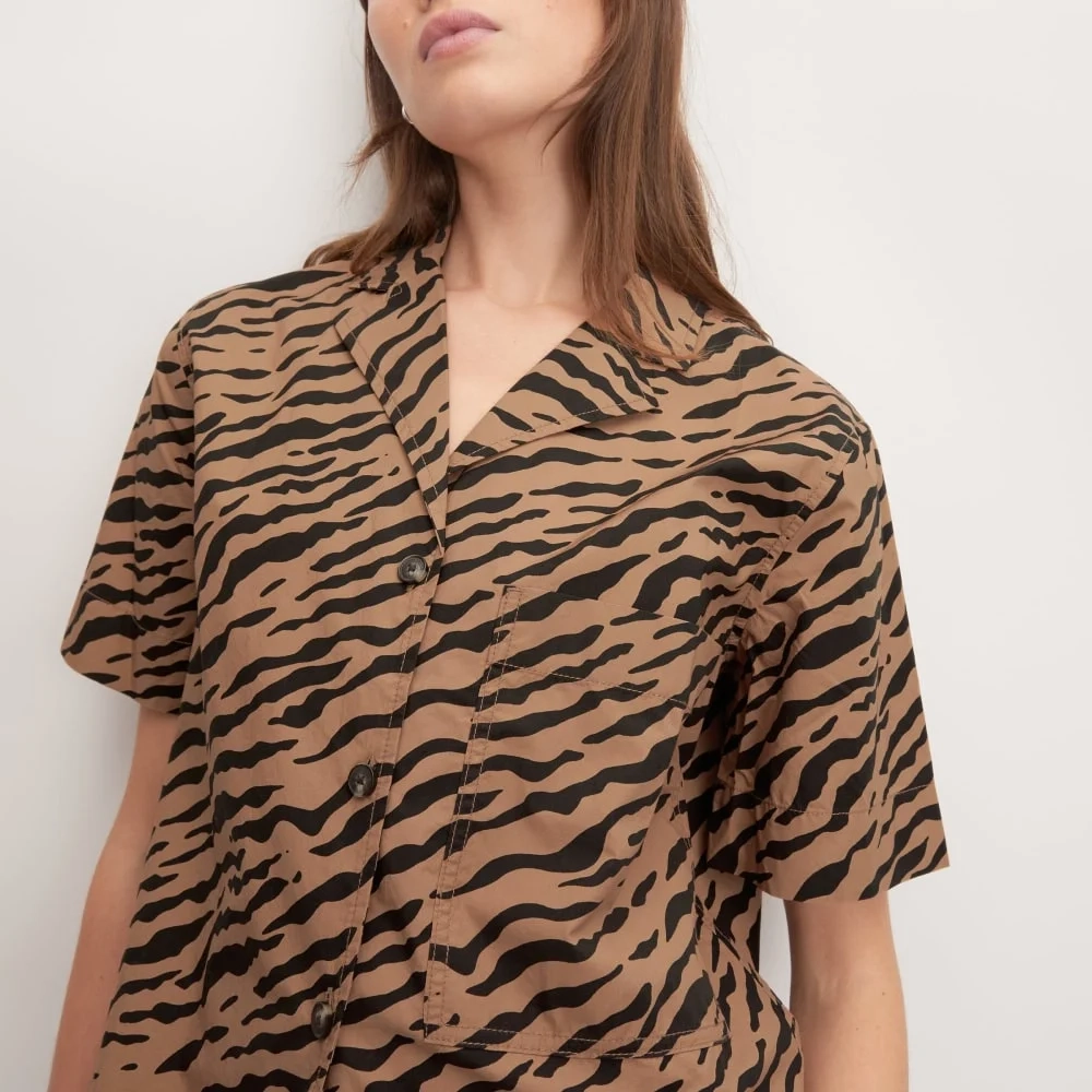 The Poplin Shirt | Tiger Stripe Toasted Coconut (3)