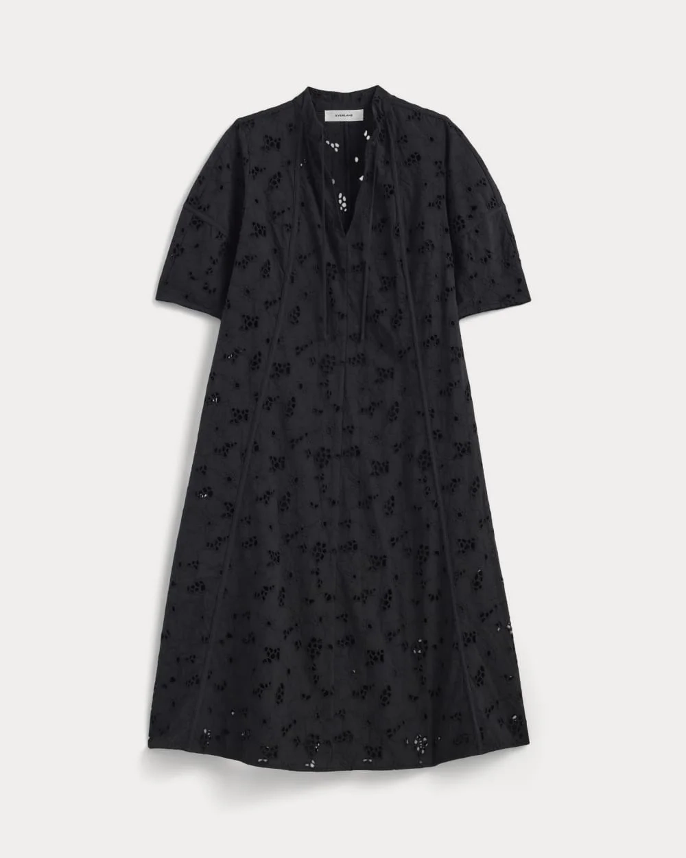 The Eyelet Midi Dress | Black (3)