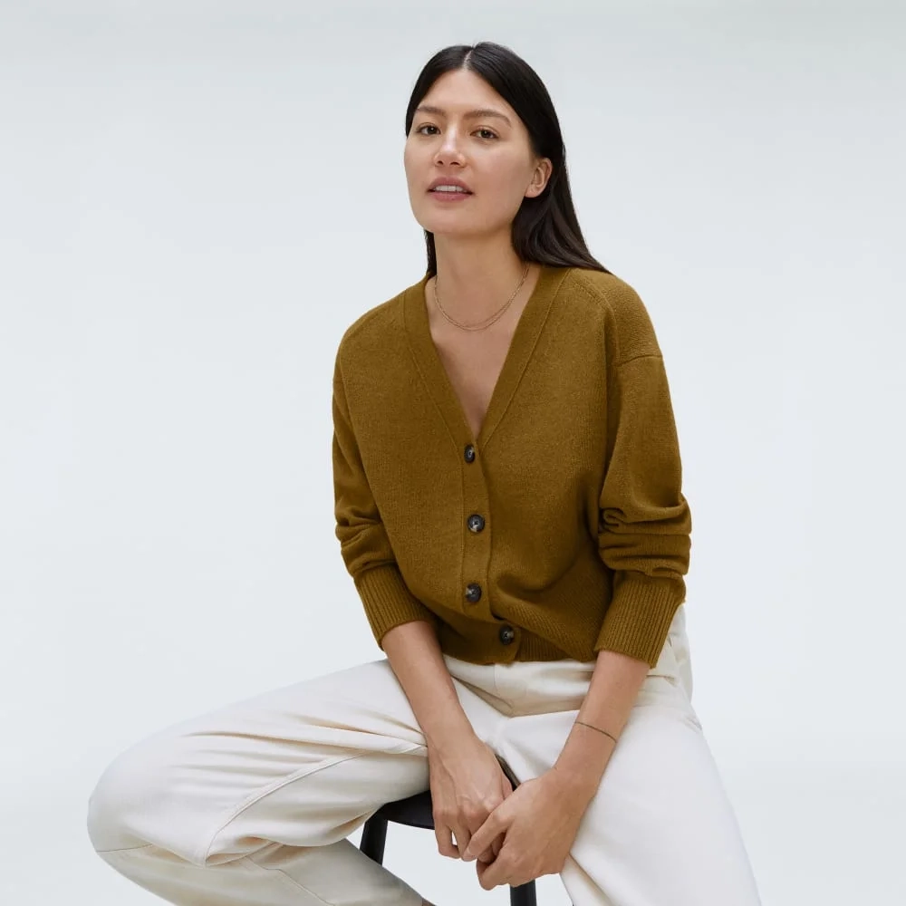 The Cashmere Cardigan | Tapenade (5)