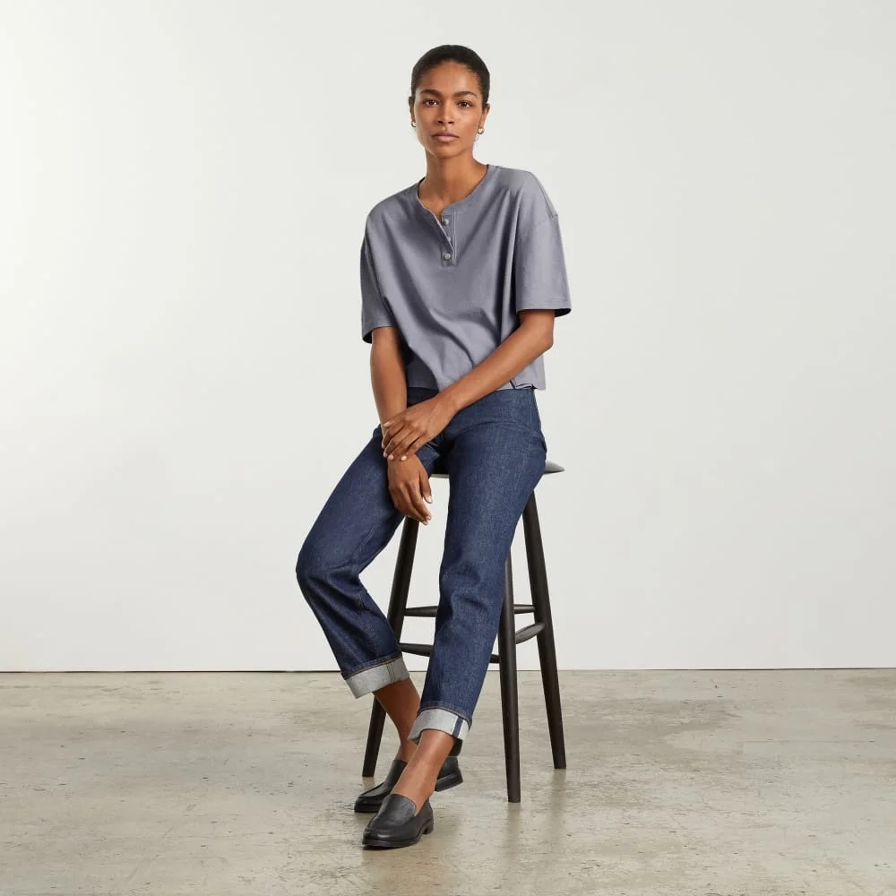 The Vintage Henley Hemp Tee | Lilac Grey (4)
