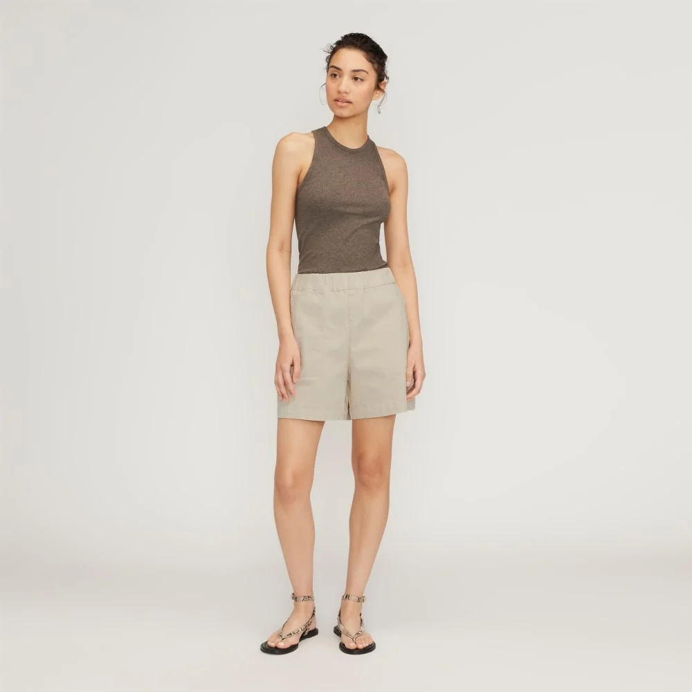 The Organic Pull-On Short | Sandstone (3)