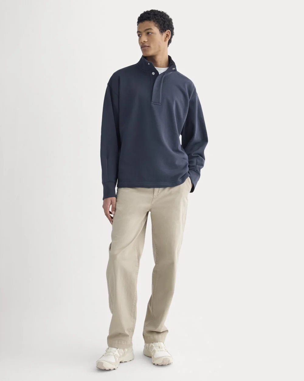 Off-Duty Terry Pullover | Deep Navy (5)