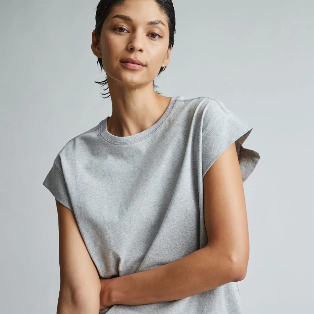 The Muscle Tee in Essential Cotton | Heather Grey (3)