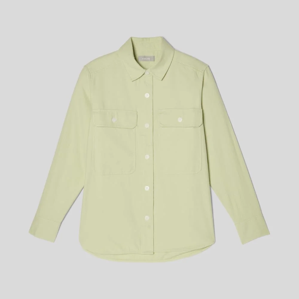 The Classic Cotton Flannel Shirt | Seafoam Green (5)