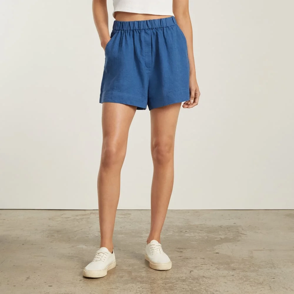 The Linen Boxer Short | Deep Blue (6)