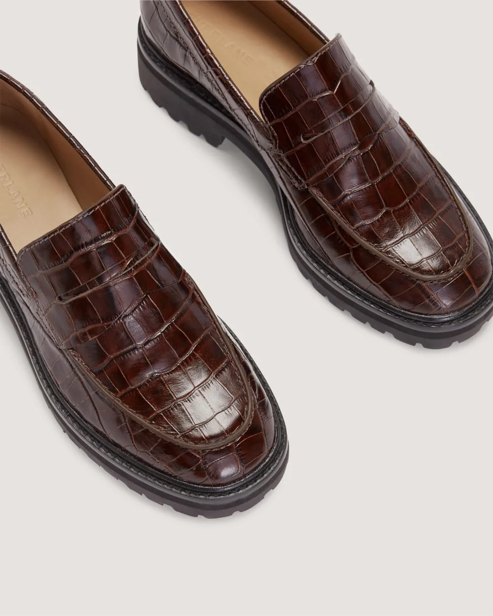 The Lug Loafer | Brown Crocodile (2)