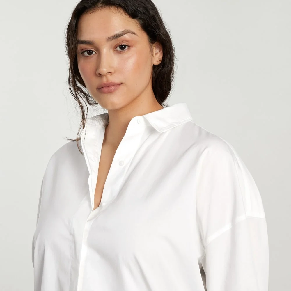 The Oversized Poplin Shirt | White (3)