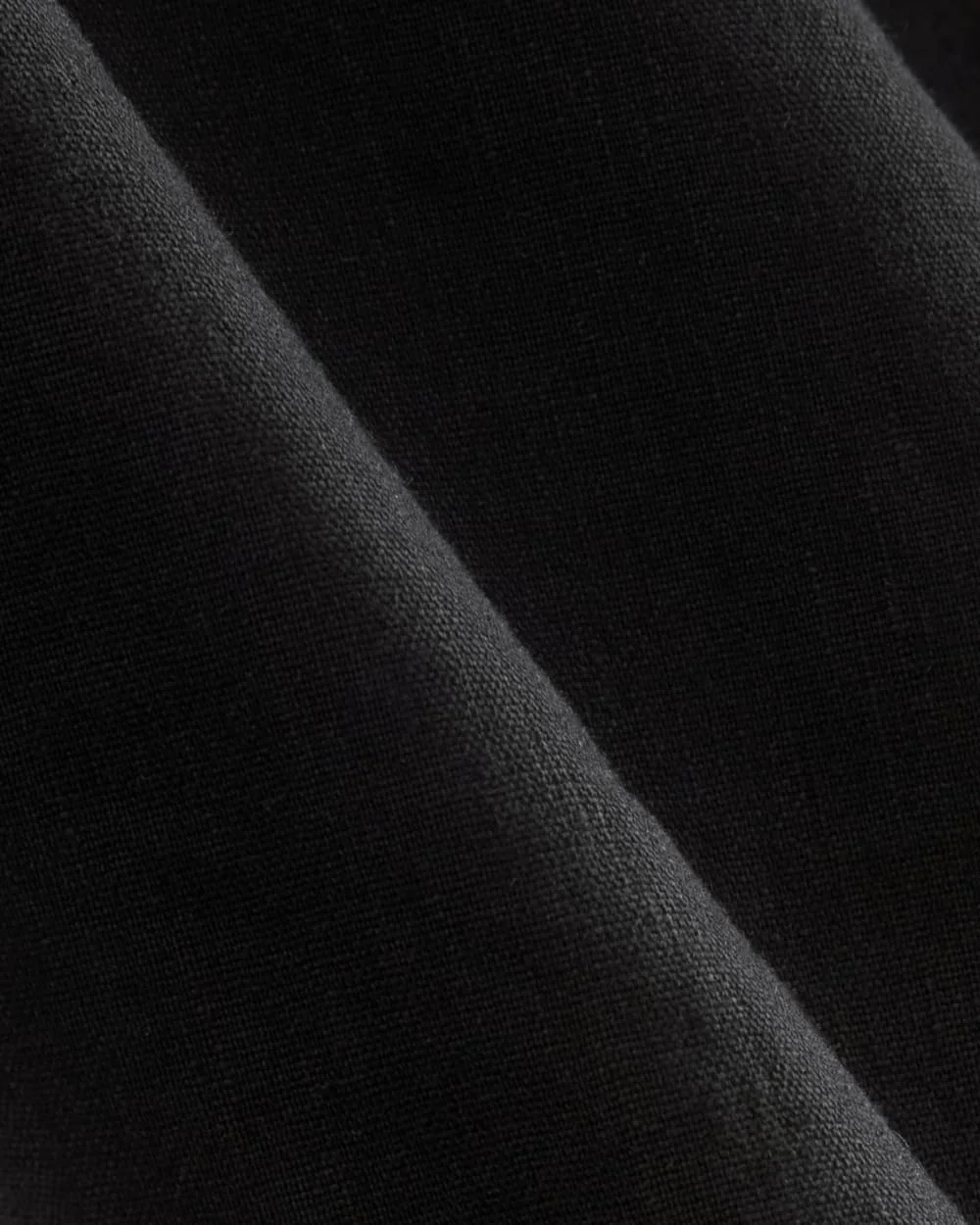 The Shift Dress in Stretch Linen | Black (3)