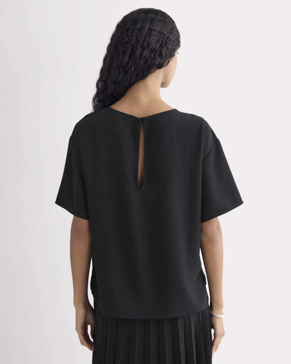 Drapey Crepe Top | Black (2)