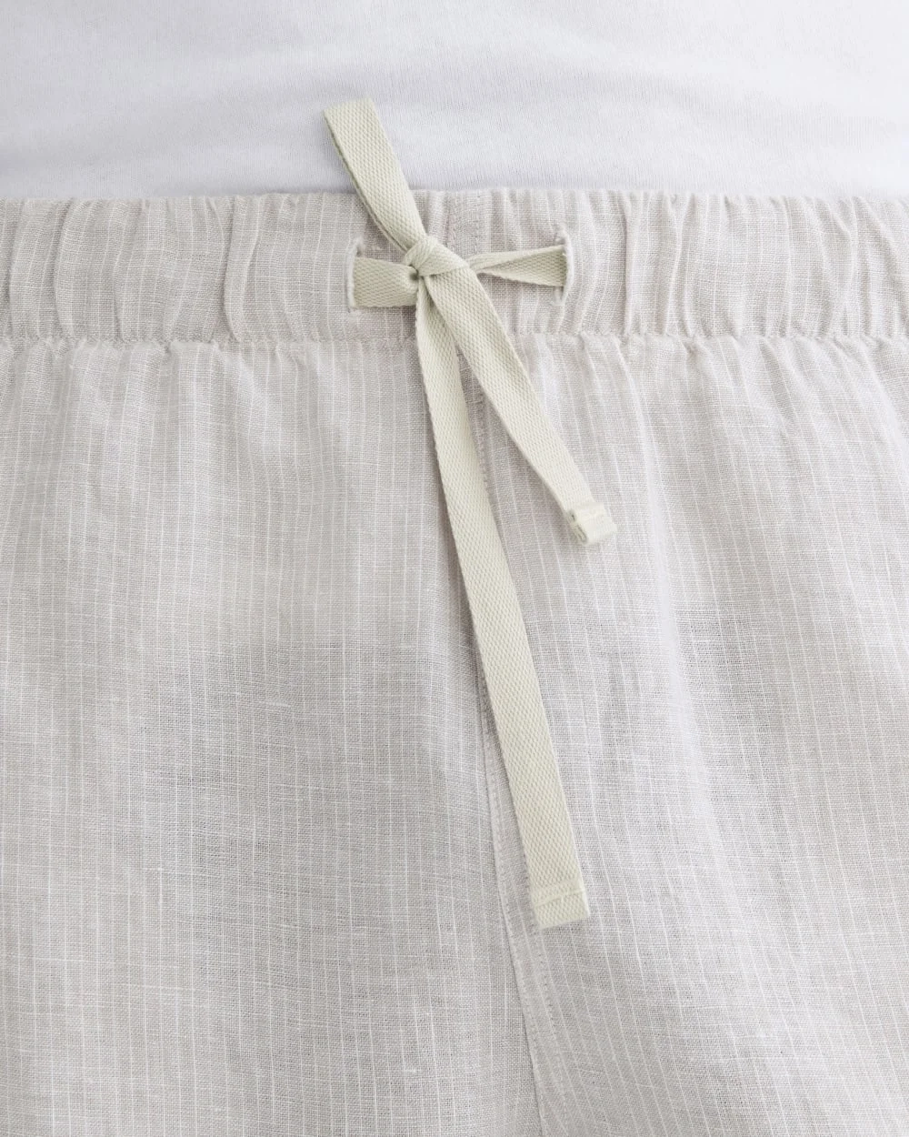 The Linen Easy Short | Stone / White (4)