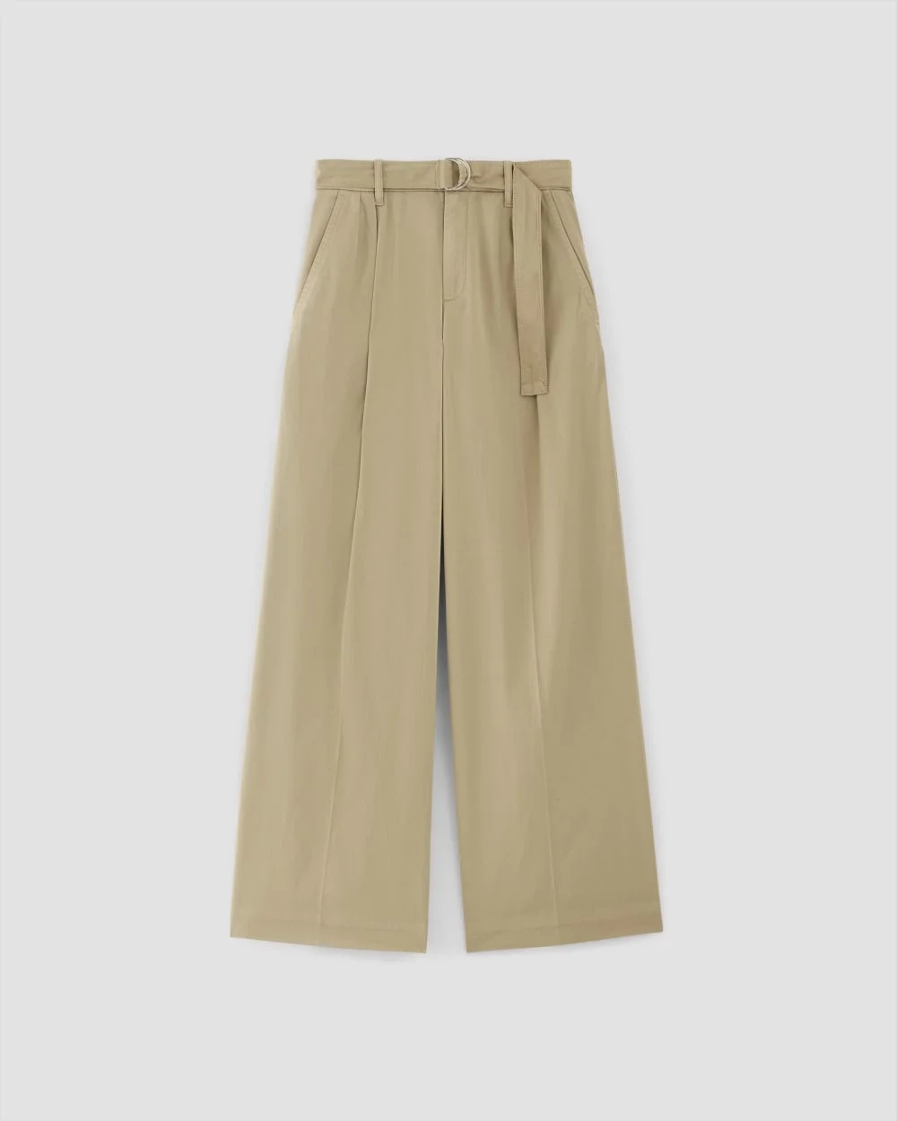 The Pleated Wide-Leg Chino | Trench Coat Khaki (4)