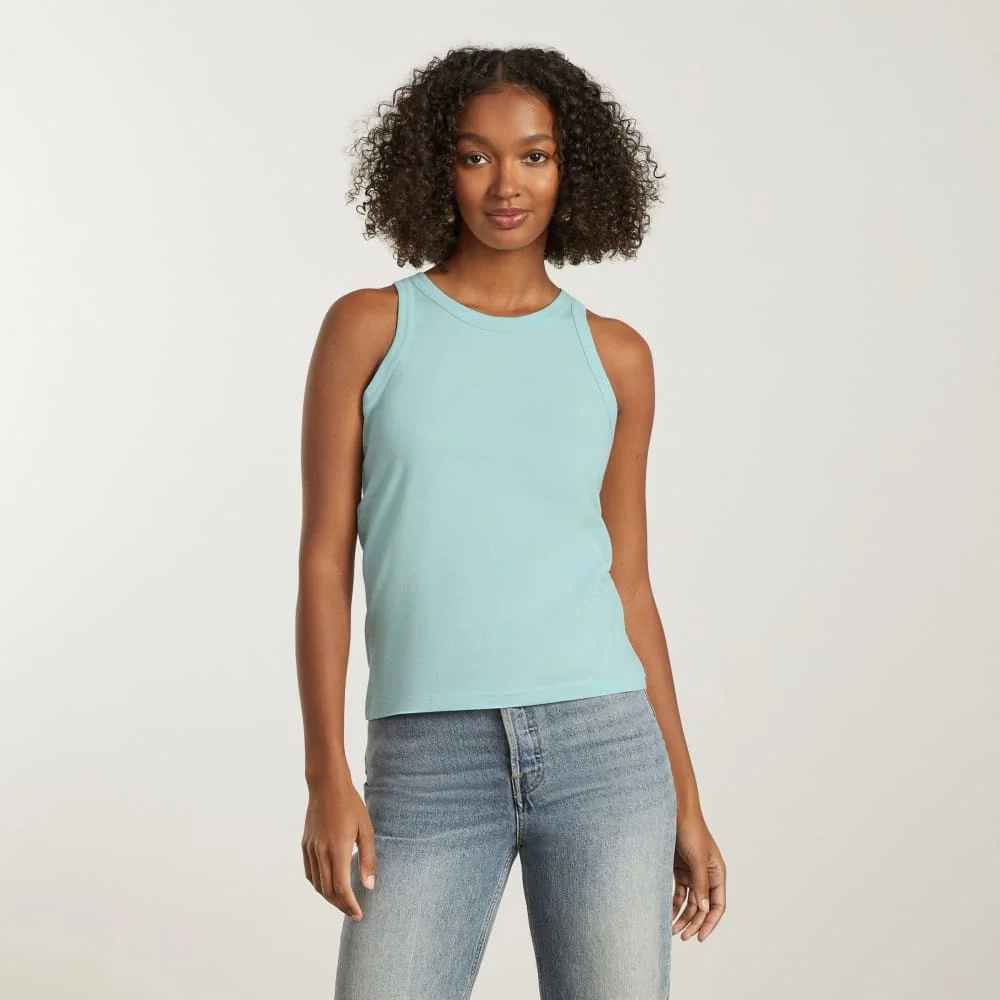The Tank in Essential Cotton | Ice Blue (2)