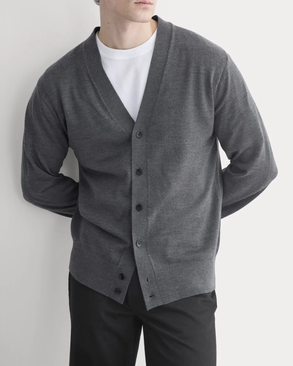 All-Year Cardigan | Heather Mid Charcoal (3)