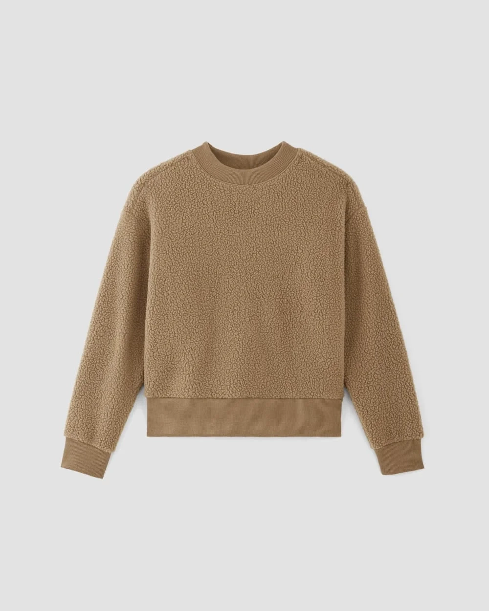 The ReNew Fleece Oversized Crew | Tiger's Eye (5)