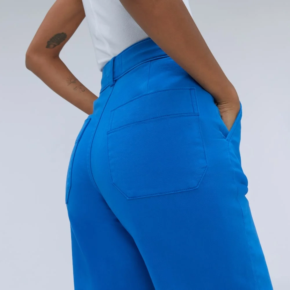 The Organic Wide-Leg Pant | Lapis Blue (4)