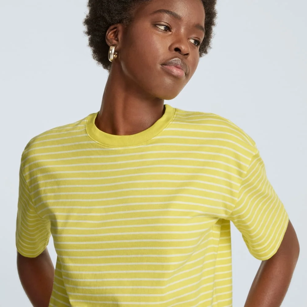 The Organic Cotton Cropped Tee | Acacia / Tan (4)