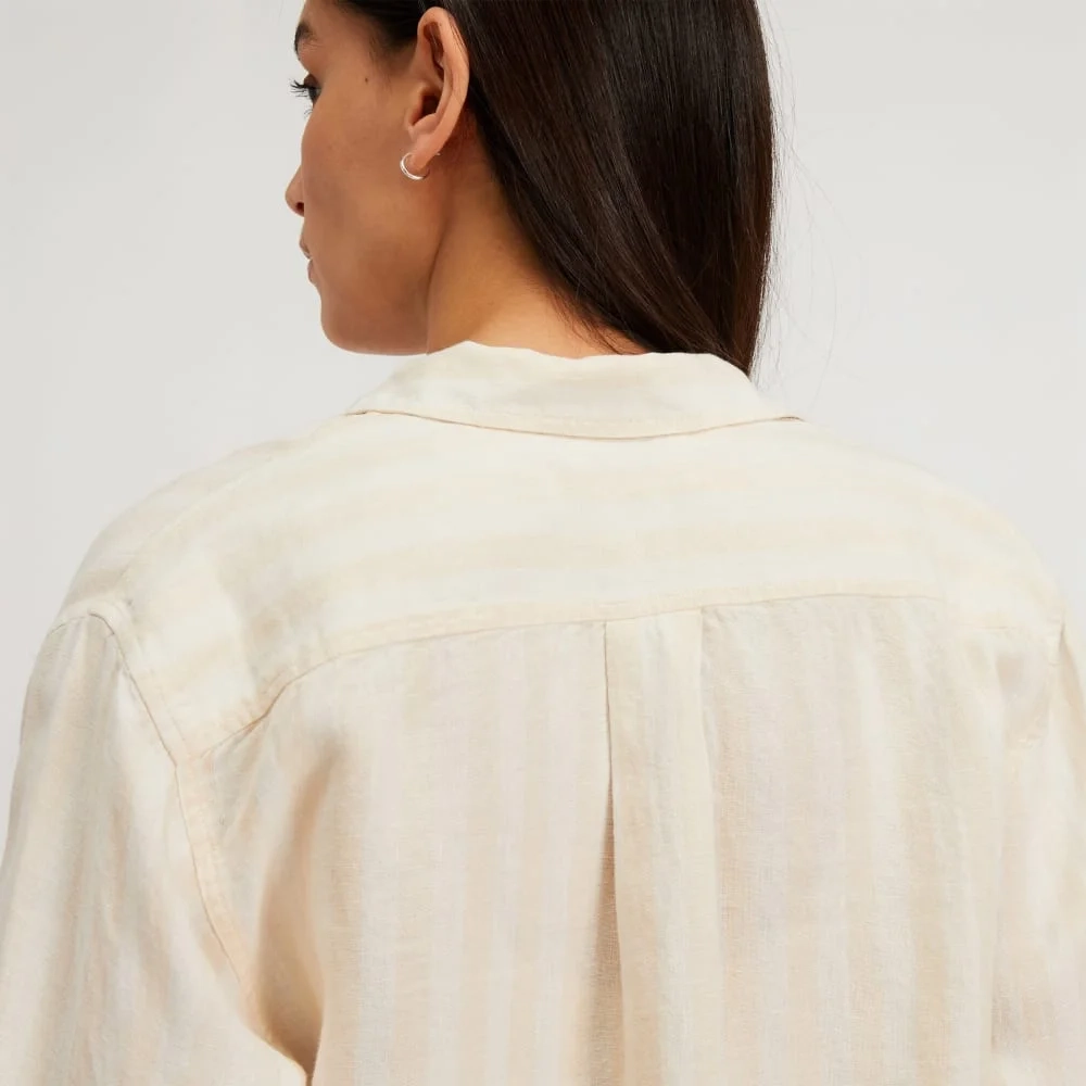 The Must-Have Shirt in Linen | Brazilian Sand / Canvas Tan (4)