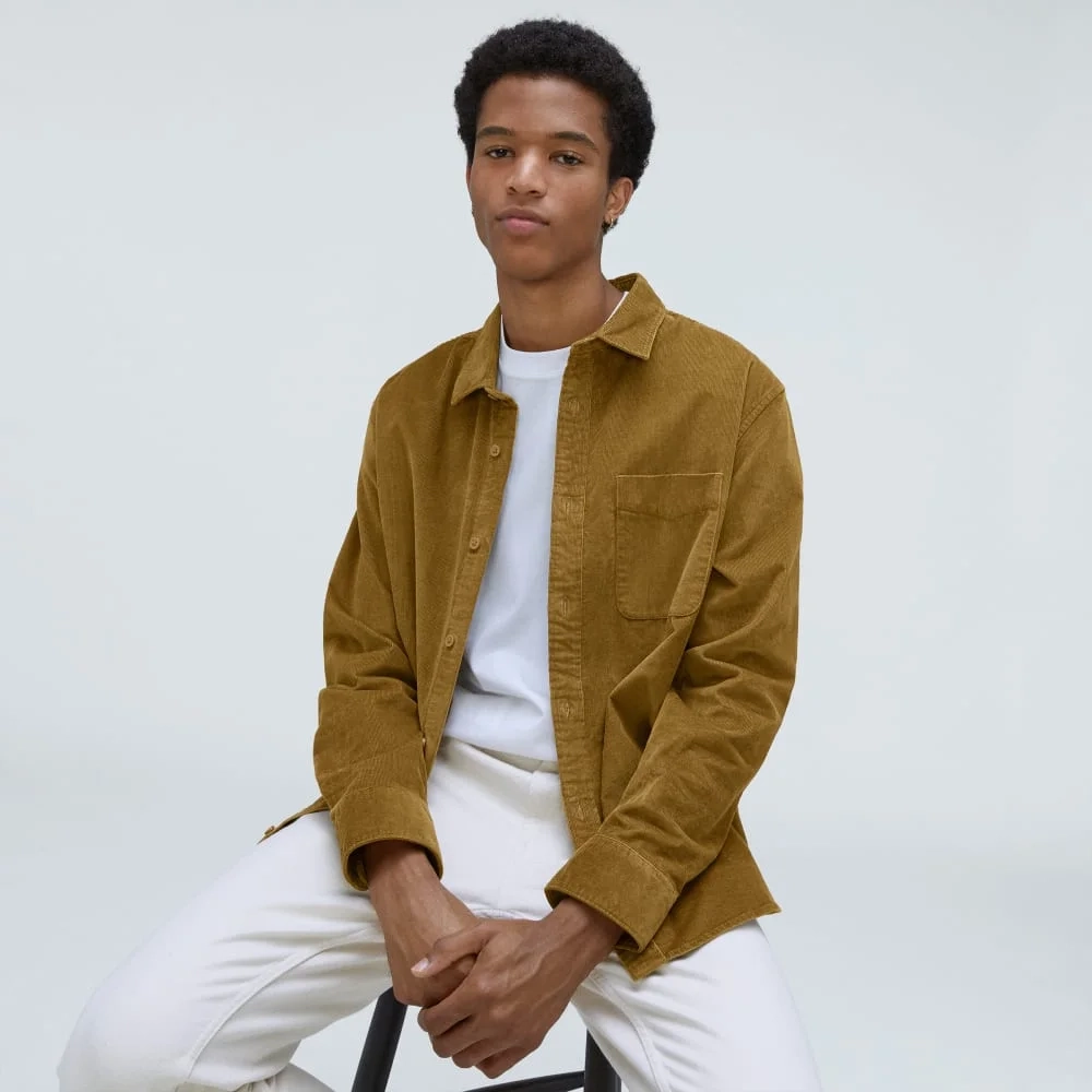 The Relaxed Corduroy Shirt  | Tapenade (4)