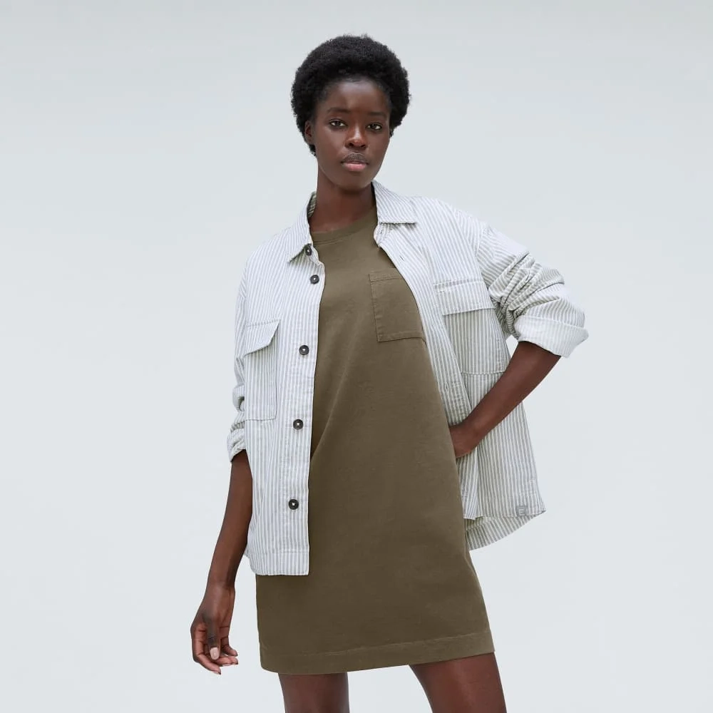 The Organic Cotton Weekend Tee Dress | Beech (4)