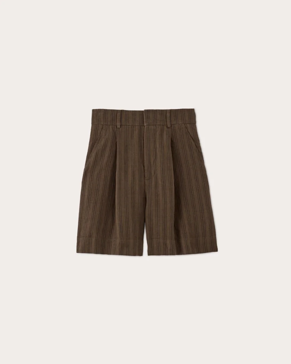 The Linen Way-High® Drape Short | Cocoa / Black (4)