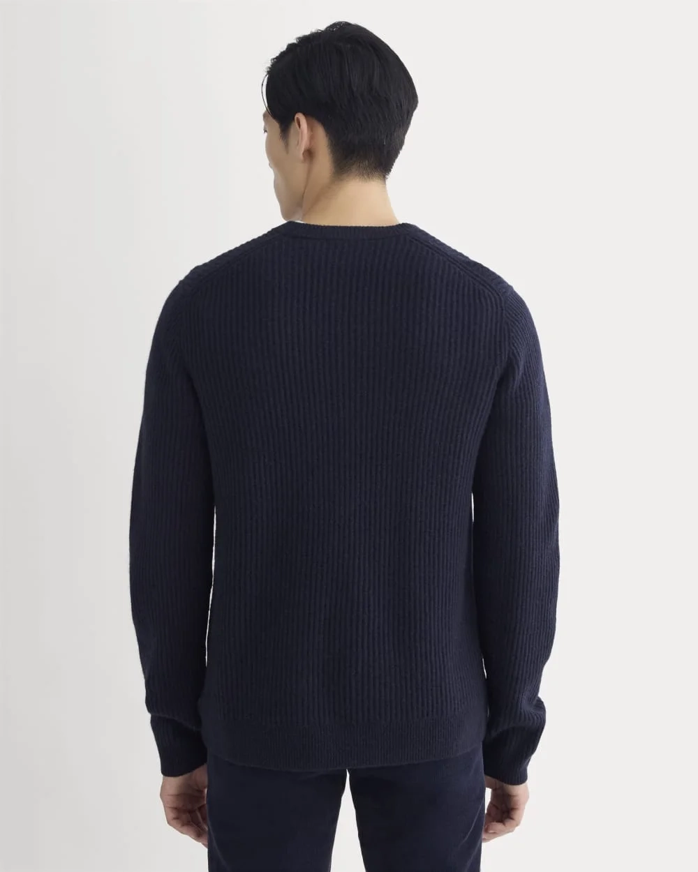 The Fisherman Crew in Wool Cashmere |  Navy (4)