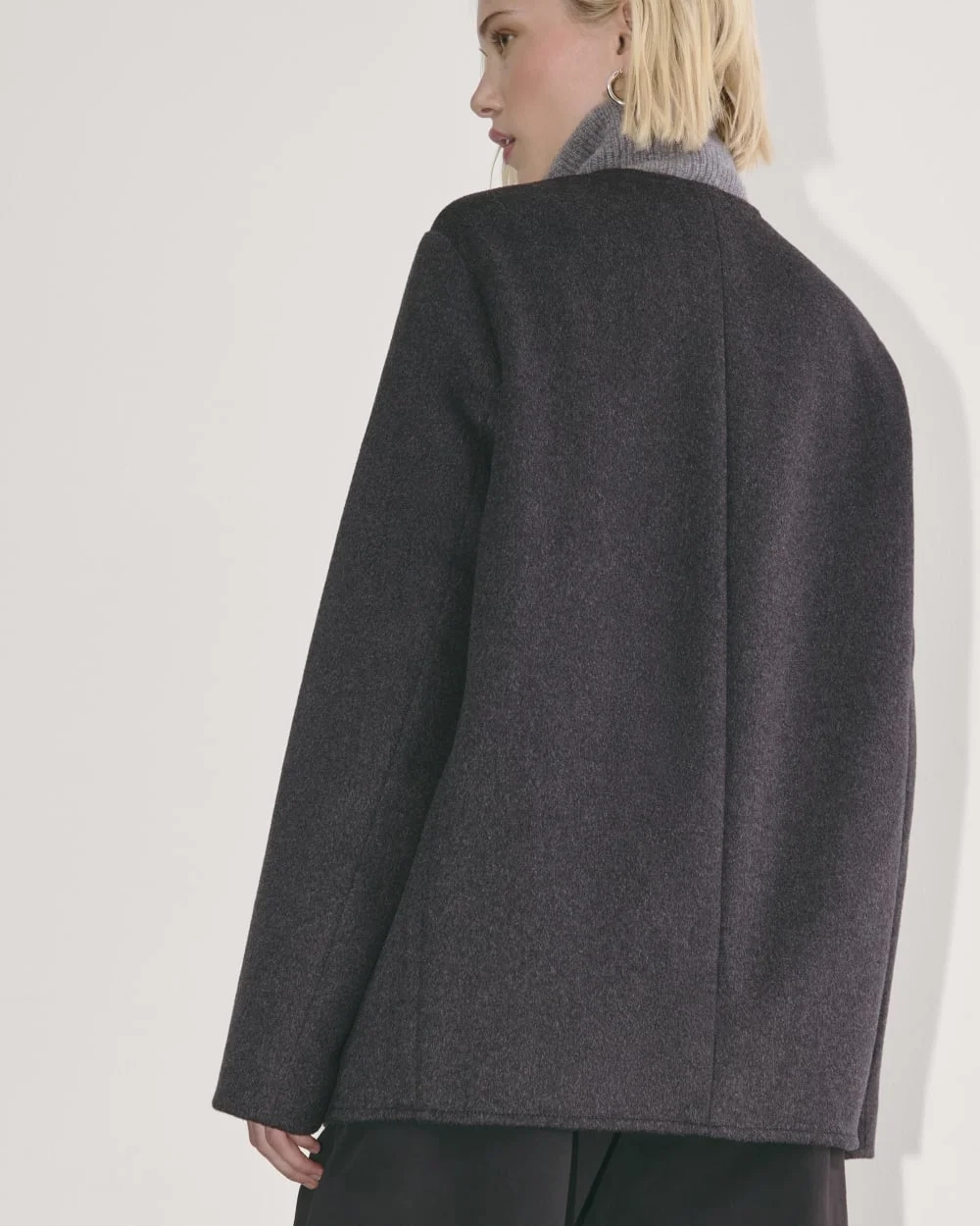 The October Coat | Dark Charcoal Melange (5)