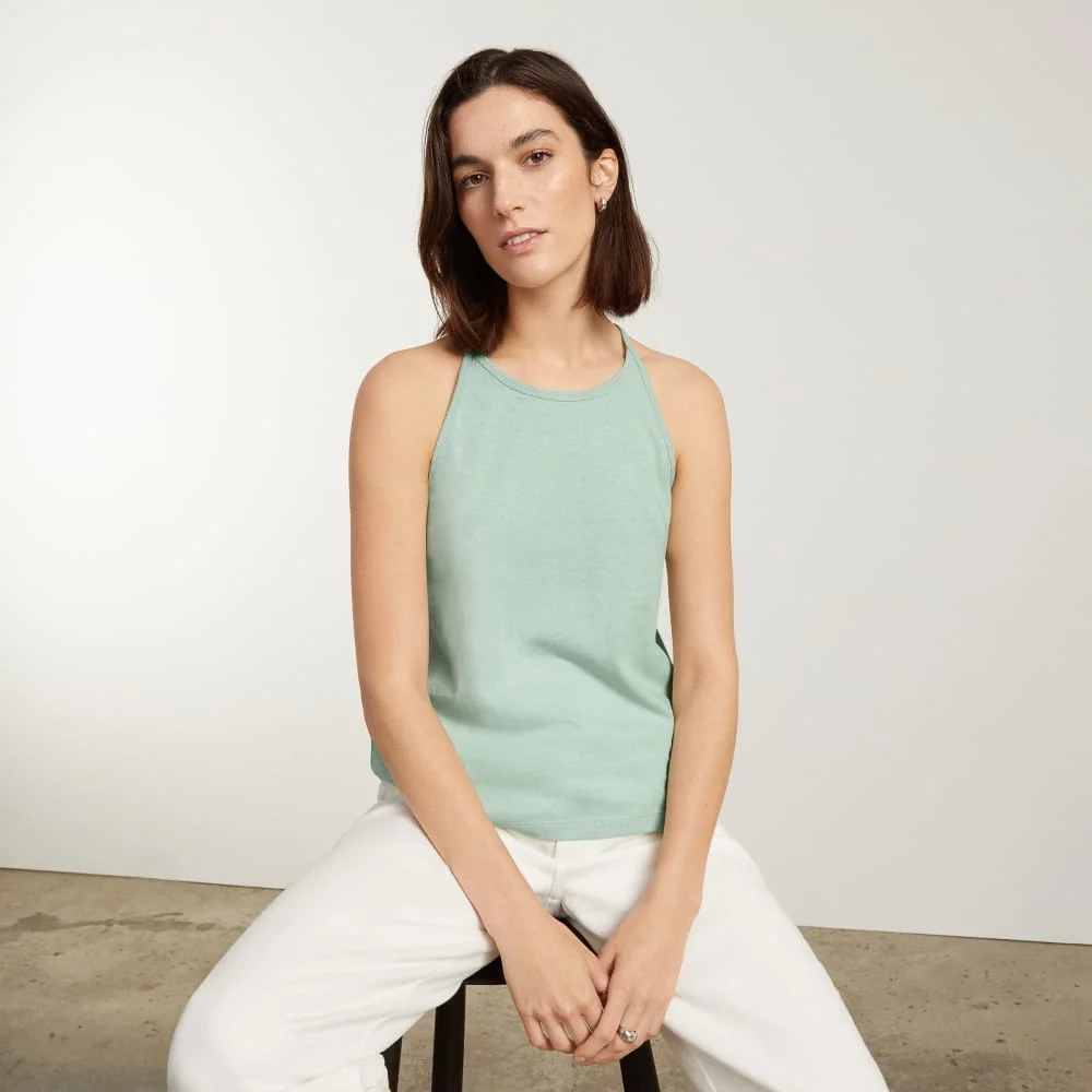 The Hemp Cutaway Tank | White Sage (3)