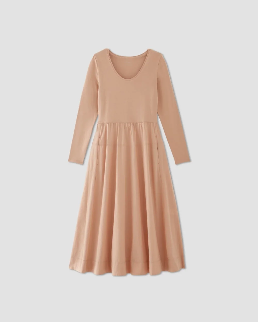 The Long-Sleeve Riviera Dress | Blush Pink (3)