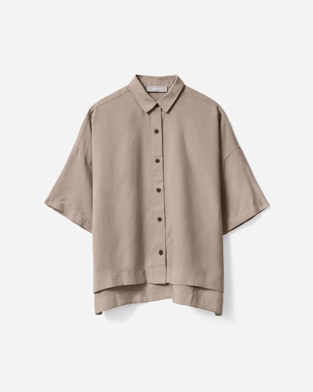 The Drapey Square Shirt | Burnt Sugar (3)