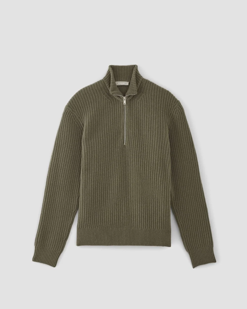 The Felted Merino Half-Zip Sweater | Kalamata (2)