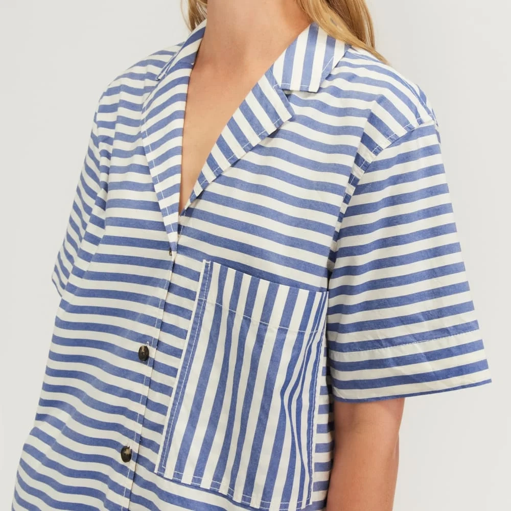 The Poplin Shirt | Mazarine Blue / Bone (6)