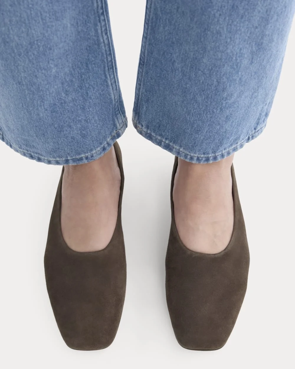 Gallery Square-Toe Flat | Deep Brown (3)